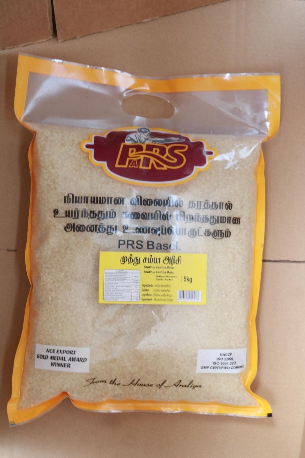 Muththu Sampa Rice 5Kg (No.01) Prs