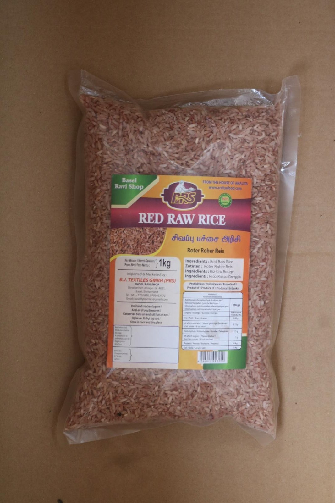 Red Raw Rice 1Kg Prs